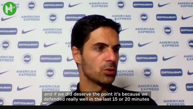 Arteta on Brighton draw and Aaron Ramsdale